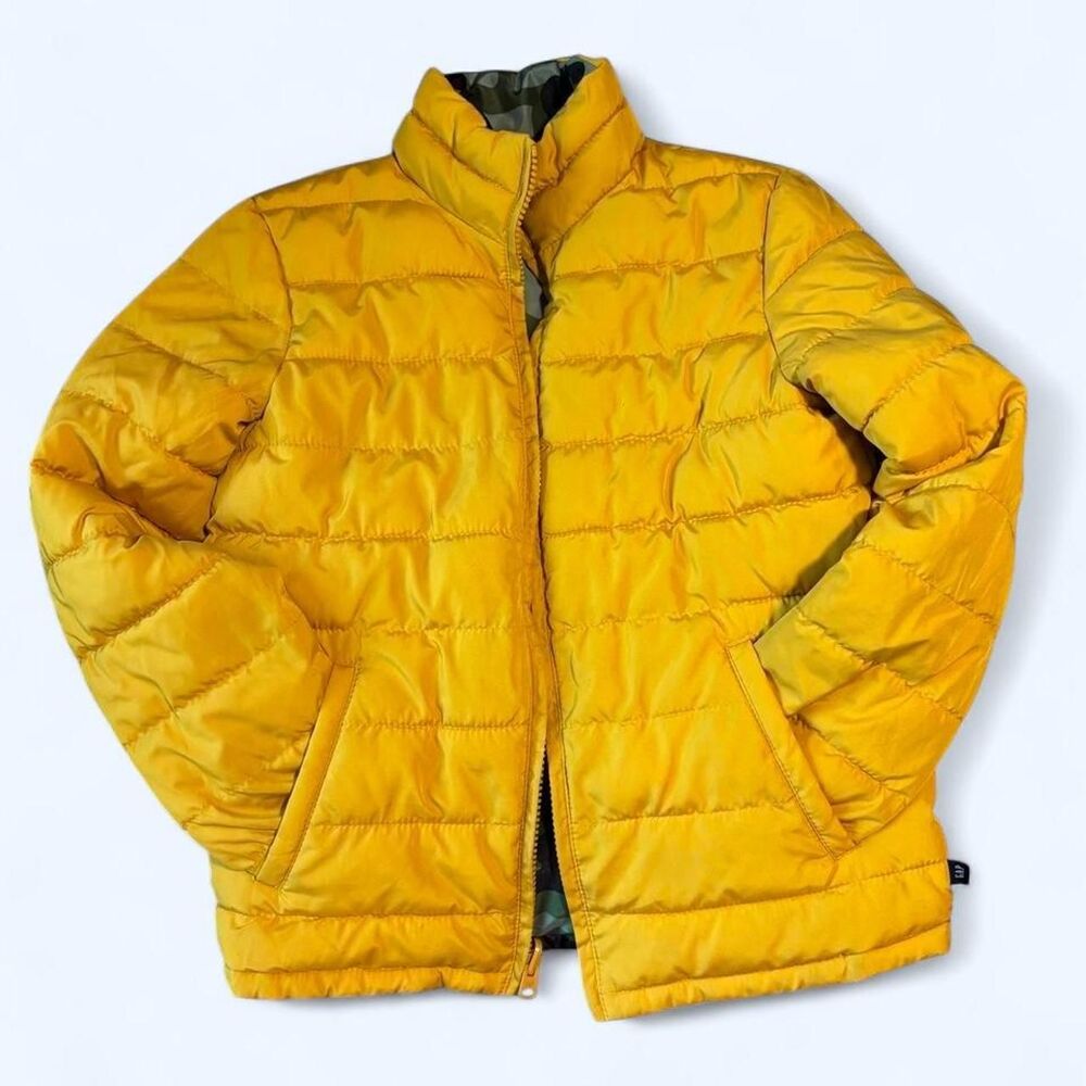 Gap Men's Yellow and Green Jacket